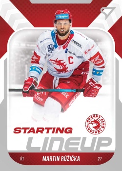Martin Ruzicka Trinec Tipsport ELH 2022/23 SportZoo 2. serie Starting LINEUP #SL-04
